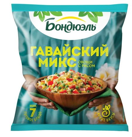 Смесь овощная Bonduelle Гавайский микс овощи с рисом замороженная, 400 г