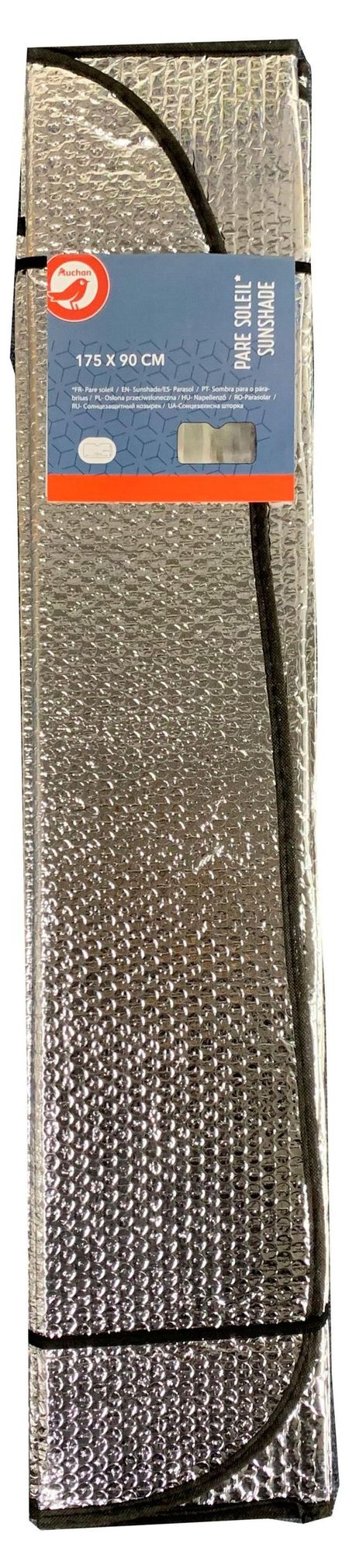 Шторка автомобильная АШАН Красная птица для защиты от солнца на присосках, 175х90 см