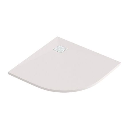 Поддон Good Door Strong литьевой мрамор 90х90х3 см четверть круга белый низкий (ЛП00441)