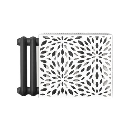 Экран для радиатора Листья 290х600 мм белый матовый