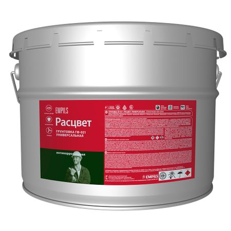 Грунт Расцвет ГФ-021 красно-коричневый 12 кг маркер акриловый сонет красно фиолетовый двусторонний перо кисть пуля