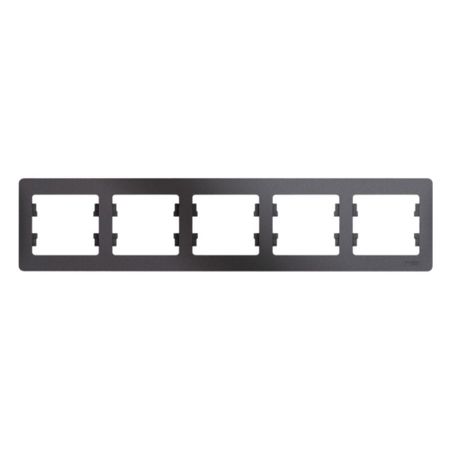 Рамка Systeme Electric Glossa пятиместная графит (GSL001305)