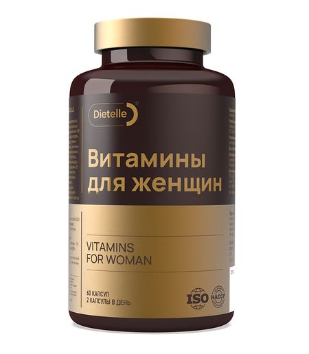 Биологически активная добавка к пище «Dietelle Expert Витамины для женщин»,60 капсул