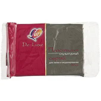 Скульптурный пластилин «Луч», серый, 300 грамм