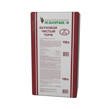 Торф Пельгорское-М верховой сфагновый чистый 150 л