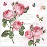 Набор салфеток для декупажа Романтические Розы - 2шт, в ассортименте