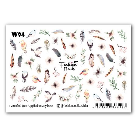 Наклейки для ногтей FASHION NAILS Слайдер дизайн для ногтей 