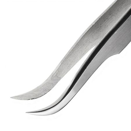 Пинцет для наращивания ресниц BROWXENNA Пинцет для объемного наращивания ресниц Levchuk №2 изогнутый пластиковый изогнутый шпатель для крема xgnvpy