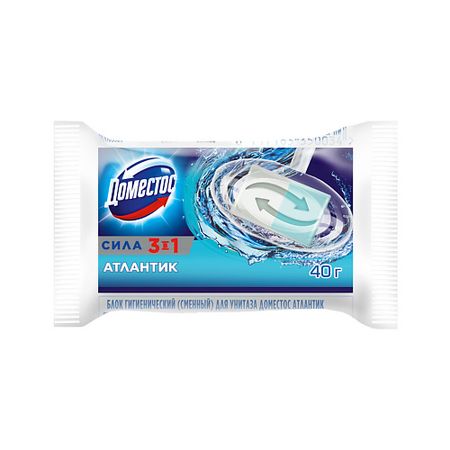 Подвесной блок для унитаза DOMESTOS Сменный блок для унитаза Атлантик подвеска для унитаза domestos сила 3в1 атлантик 40г