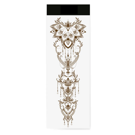 Наклейки для тела PRINT FACTORY Временная переводная татуировка Мехенди