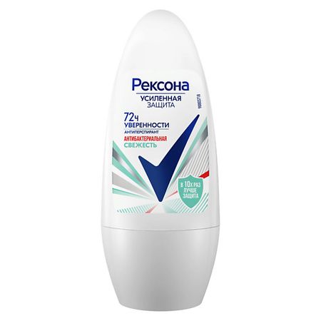 Дезодорант-ролик REXONA РЕКСОНА Антиперспирант Шариковый Антибактериальная свежесть дезодорант rexona сухость пудры ролик 50мл