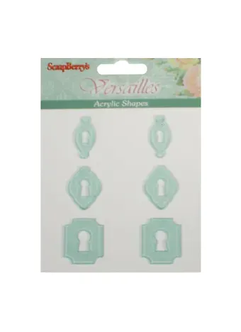 Акриловые украшения Замочки (SCB45001006) (6шт.) (упаковка)