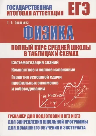 Татьяна Борисовна Соловьева Физика. Полный курс средней школы в таблицах и схемах