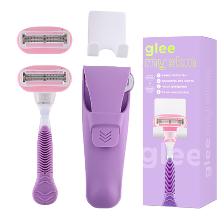 Станок для бритья GLEE MY SKIN Бритва женская станок многоразовый для бритья, 5 лезвий станок для бритья by tm т образная бритва для мужчин