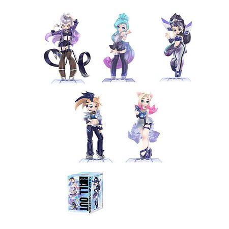 Мягкая игрушка POP MART Фигурка League Of Legends K/DA Figure Collection Blind Box Products 20x15 5 см jinx doodle monkey arcane league of legends автомобильные наклейки на окно ноутбука diy виниловые декоративные наклейки авто тюнинг аксессуары