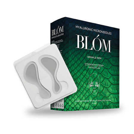 Патчи для глаз BLOM Микроигольные патчи WRINKLE IRON для зоны под глазами