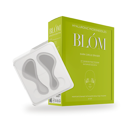 Патчи для глаз BLOM Микроигольные патчи DARK CIRCLE ERASER для зоны под глазами