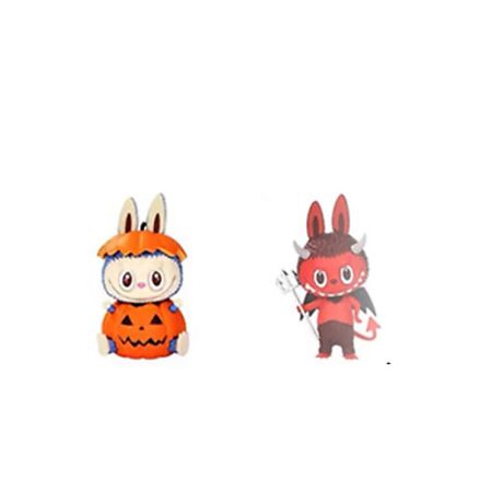 Мягкая игрушка POP MART Игрушка LABUBU Carnival Collection Pumpkin Monster+Demon King, 15см косплей меч iguro obanai demon slayer из бамбука