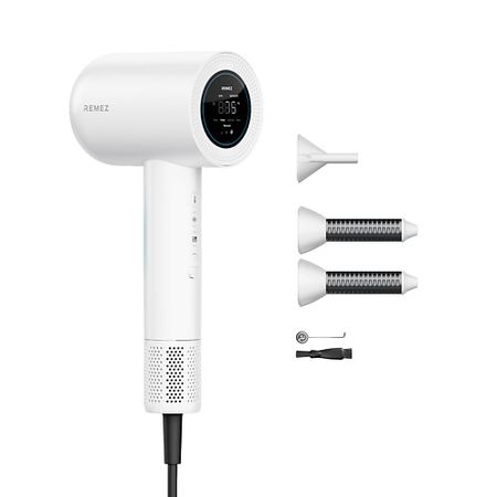 Фен REMEZ Фен-стайлер Модель S с функцией СЕНСОР с профессиональным концентратором RMB-708S
