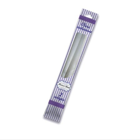 Свечи античные Индокитай 2 штуки, белый, плёнка с подвесом