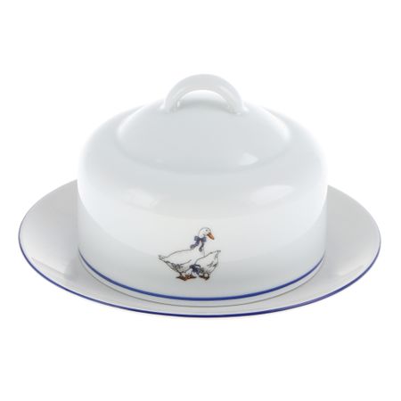 Масленка фарфоровая Thun 1794 Гуси