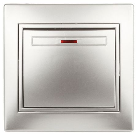 Выключатель одноклавишный Intro с подсветкой