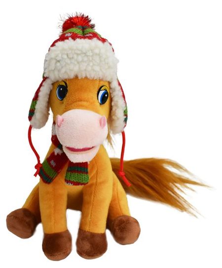 Игрушка мягкая Union Source Лошадка Зимнее веселье, 1 шт в ассортименте