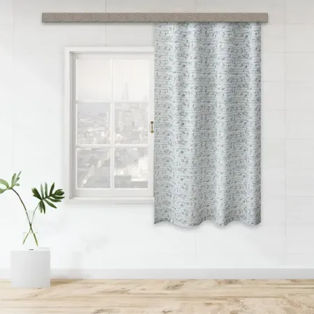 Штора на ленте для кухни Листья полосы 135x180 см цвет зеленый брусники листья 1 5 г фильтр пак 20шт