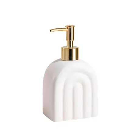 Дозатор для мыла триумф керамика белый