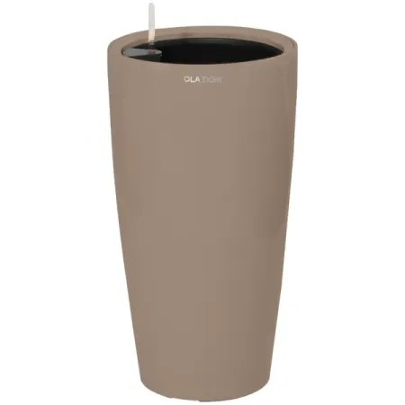 Кашпо Oladom Deluxe Long Ø40 h75 см v31 л пластик мокко с автополивом