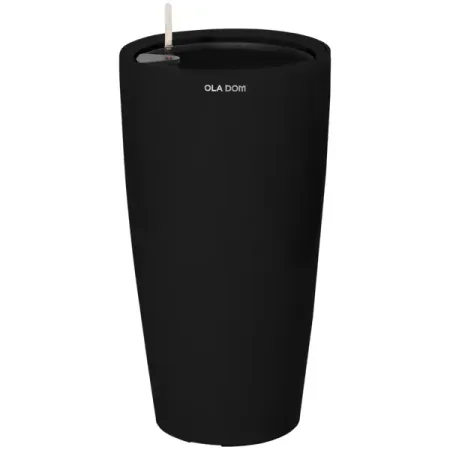Кашпо для цветов Ola Dom Deluxe Long 31 л черный