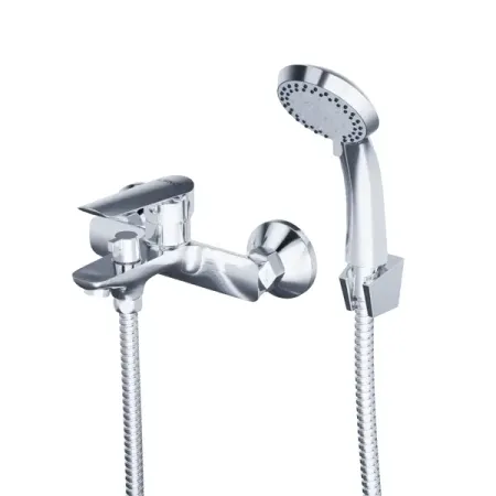 Смеситель для ванны Esko Nelson однорычажный на ванну с лейкой и шлангом цвет хром