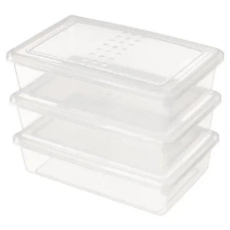 Контейнер для пищевых продуктов KONSENSA 0.75 л полипропилен цвет прозрачный, 3 шт.