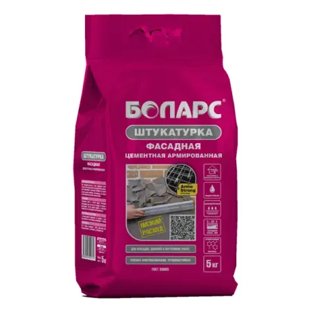 Штукатурка цементная Боларс Фасадная 5 кг