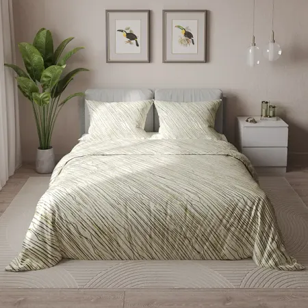 Комплект постельного белья Mona Liza евро тенсель бежево-золотистый простыня из шелка dreamreal