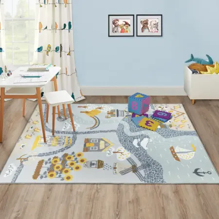 Ковер Бэби Маяк 150x200 см полиамид цвет разноцветный