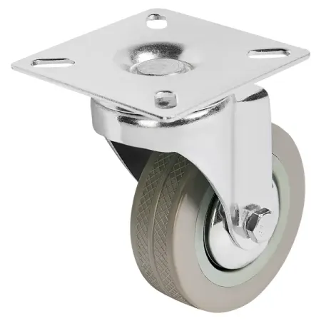 Колесо поворотное без тормоза 60 мм до 50 кг цвет серый