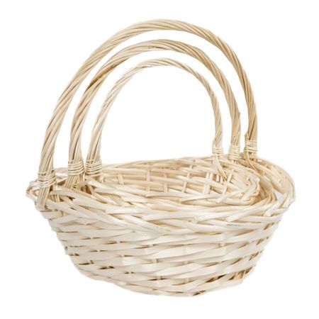 Корзина плетеная Азалия ива натуральная, 26x12x33 см