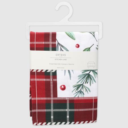 Скатерть Erteks X-mas остролист 140х180 см