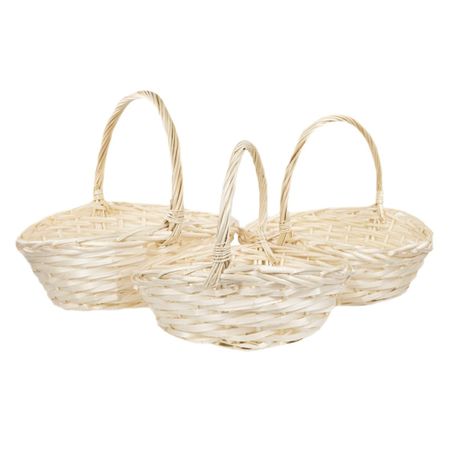 Корзина плетеная Азалия ива натуральная, 40x16x43 см