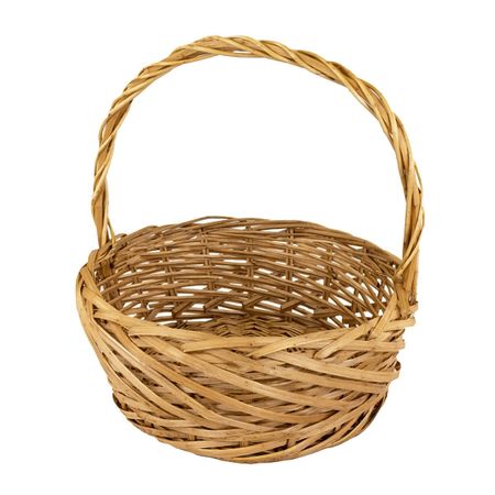 Корзина плетеная Азалия Ива отбеленная 42x32x13 см