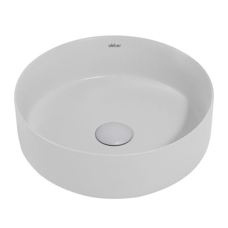 Раковина Abber Bequem 36 см накладная светло-серая матовая (AC2108MLG)