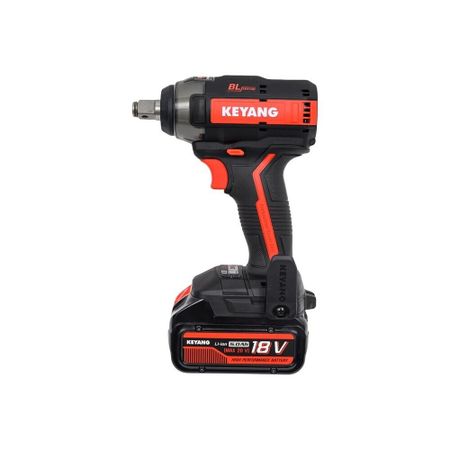 Гайковерт ударный аккумуляторный бесщеточный Keyang IW18BLA 18 В 5 Ач Li-Ion 2 АКБ и ЗУ бесщеточный двигатель bldc micro 1632