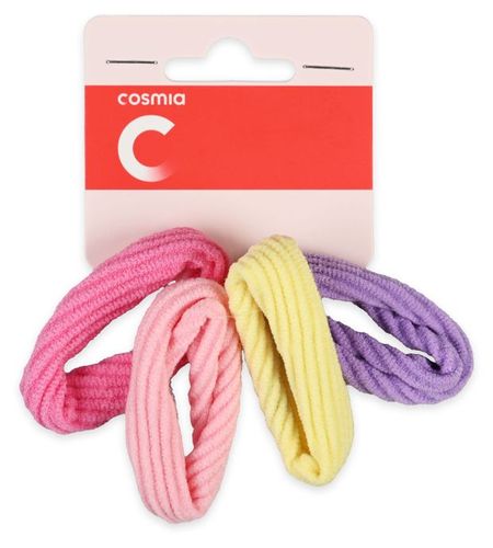 Резинки для волос Cosmia неон спандекс, 4 шт