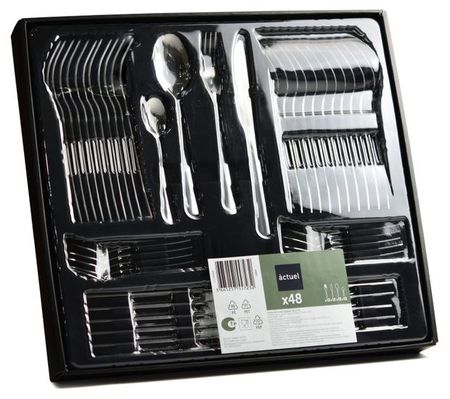 Набор столовых приборов Actuel нержавеющая сталь, 48 предметов