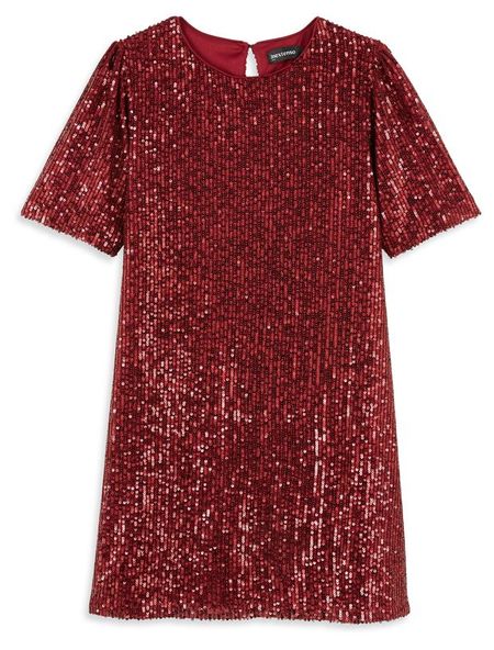 Платье для девочки новогоднее InExtenso праздничное красное, р 128-164