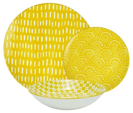 Набор посуды Actuel желтый фарфор, 18 предметов дина ильинична рубина фарфоровые затеи повести рассказы