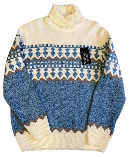 Джемпер женский новогодний Носи свое! бело-синий, р 44-52