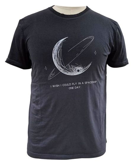 Футболка мужская Космос черная, р. M-3XL