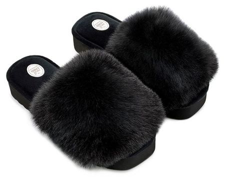 Тапочки женские LuckyLand открытый нос черные, р. 36-41